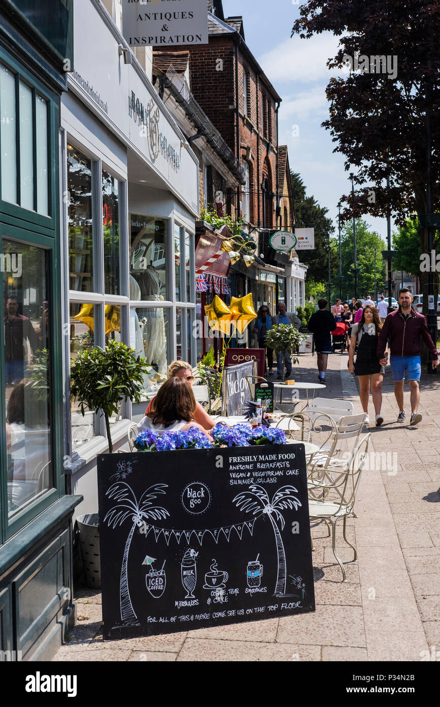 Berkhamsted is a small historic market town in the Chilterns, Hertfordshire, England, U.K. Stock Photo