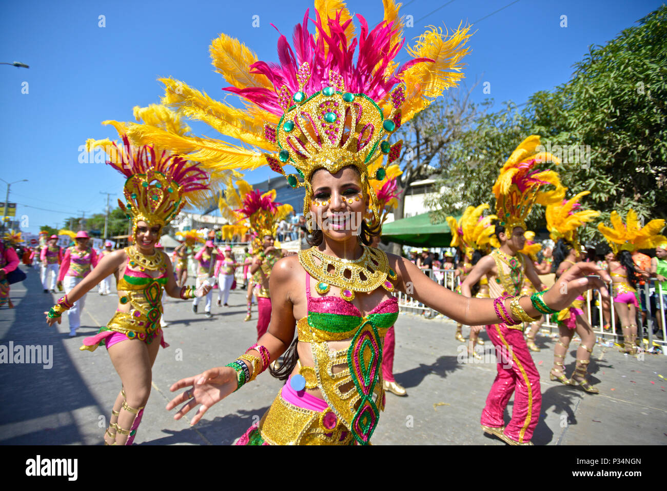 Battle of Flowers, Barranquilla Carnaval Stock Photo - Alamy