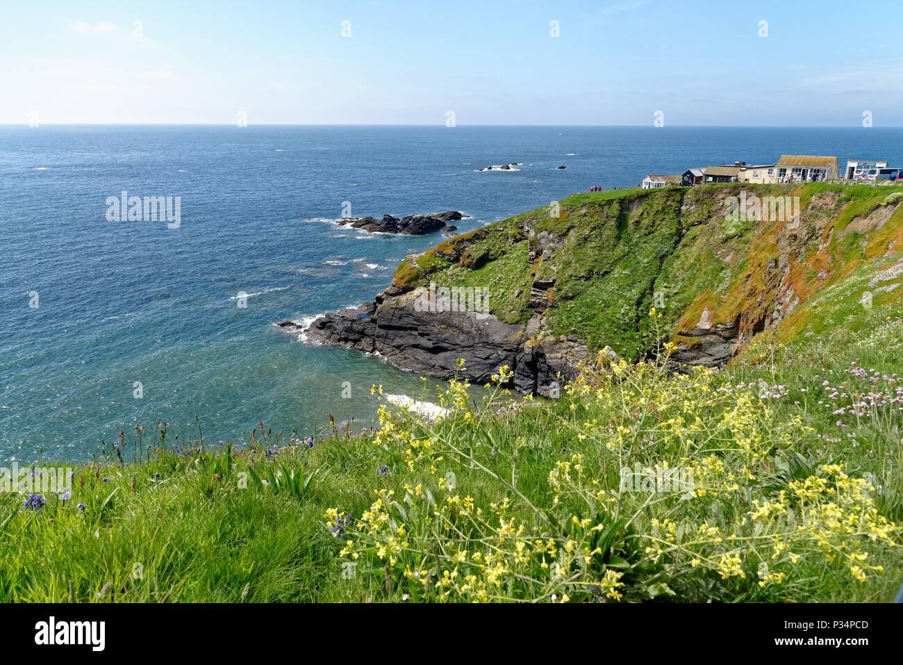 The Lizard peninsula, England's most southerly point,on a summers day ...