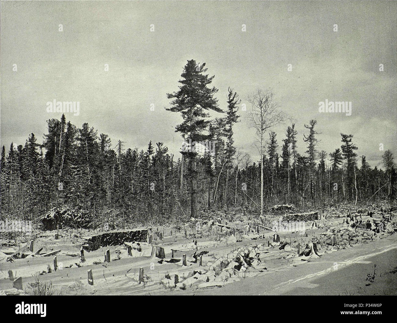 Historic black and white image Stock Photo - Alamy