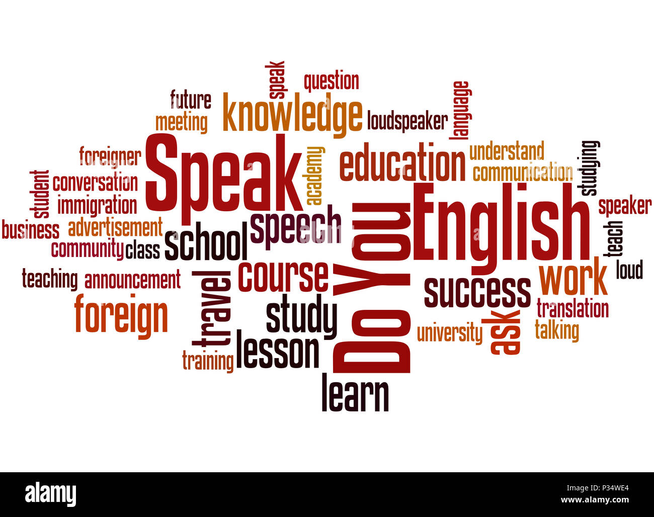 English Words Background
