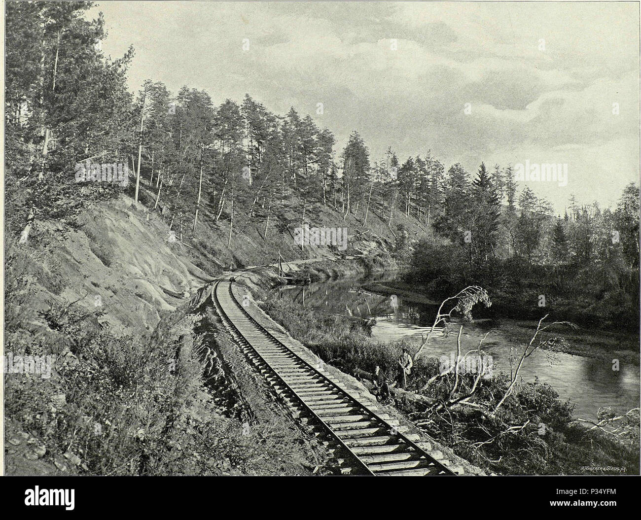 Historic black and white image Stock Photo - Alamy