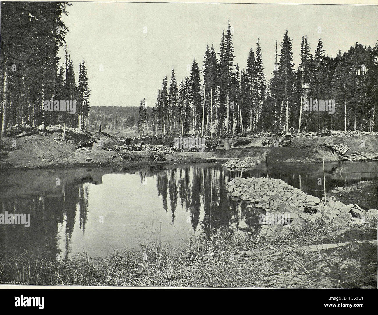 Historic black and white image Stock Photo - Alamy