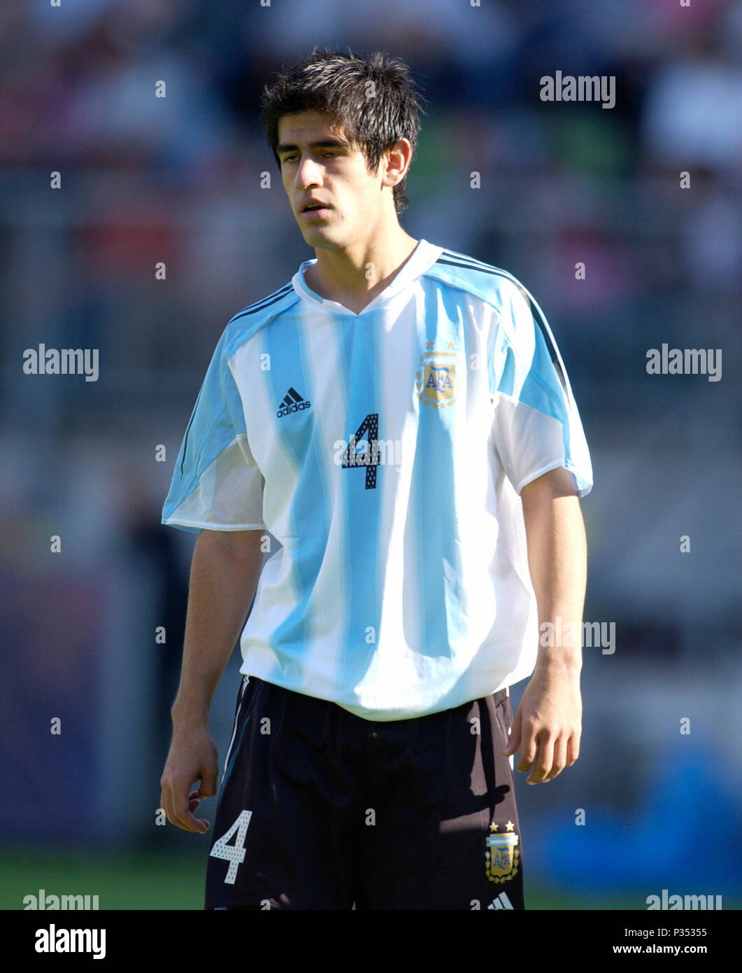 Arke Stadion Enschede The Netherlands 14 6 2005 Fifa World Youth Championship Egypt Argentina 0 2 Julio Barroso Arg Stock Photo Alamy