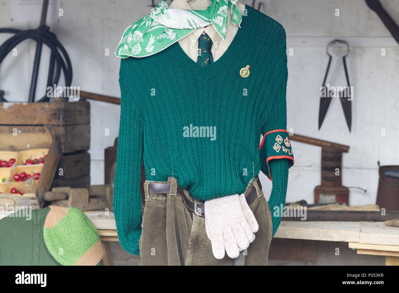 Women's land army uniform Stock Photo Alamy