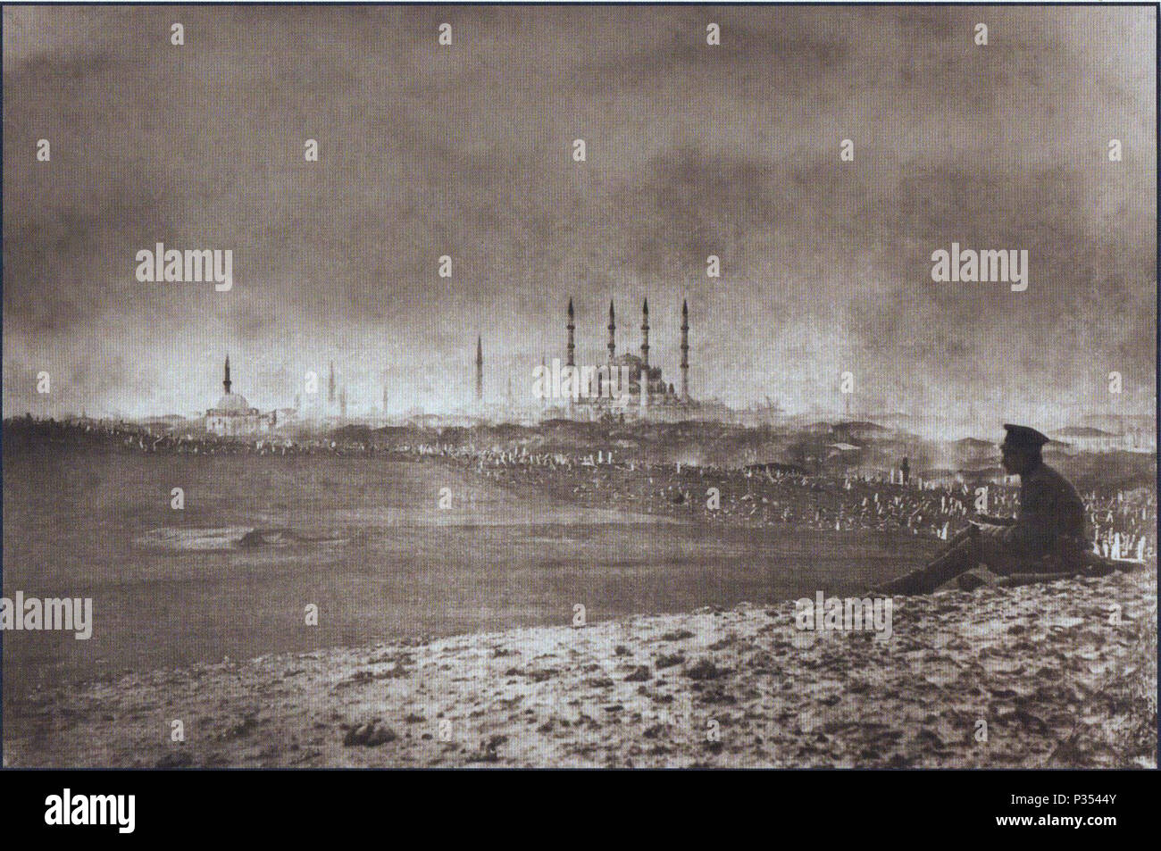 Historic black and white image Stock Photo - Alamy