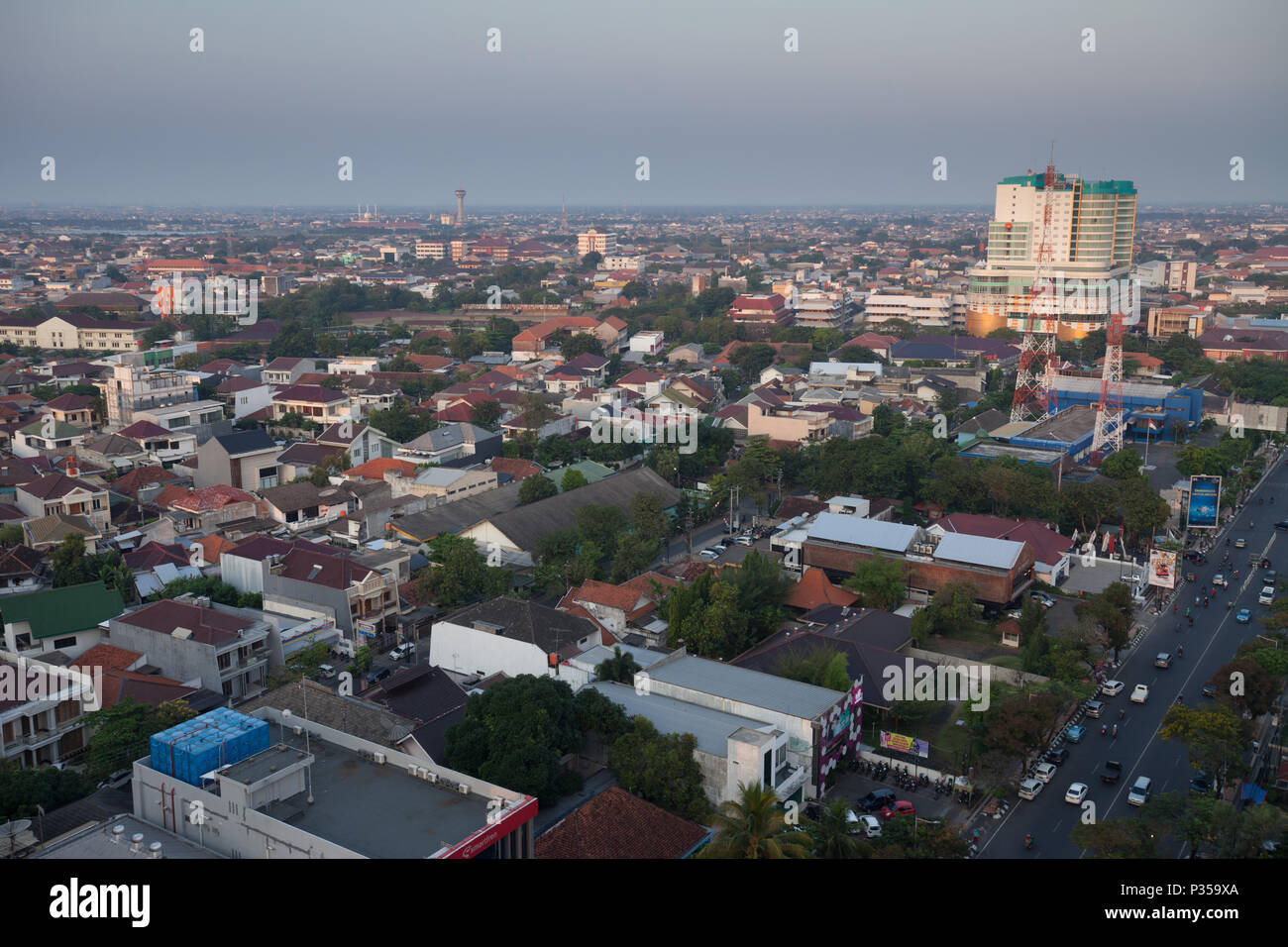 Aerial view  of Semarang  Indonesia Stock Photo 208485938 