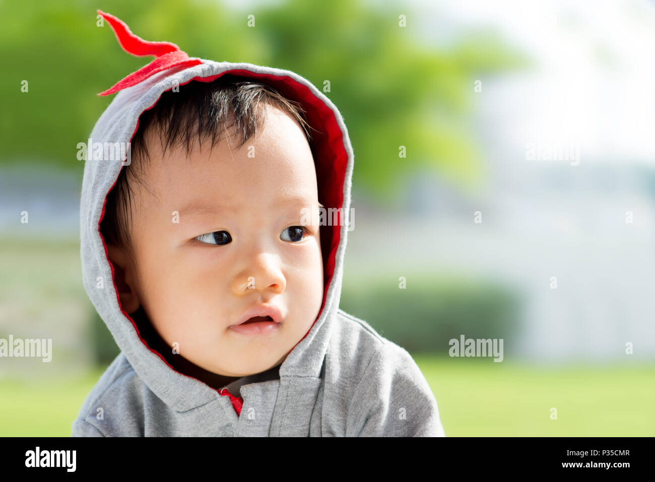 Portrait of little Asian baby boy Stock Photo Alamy