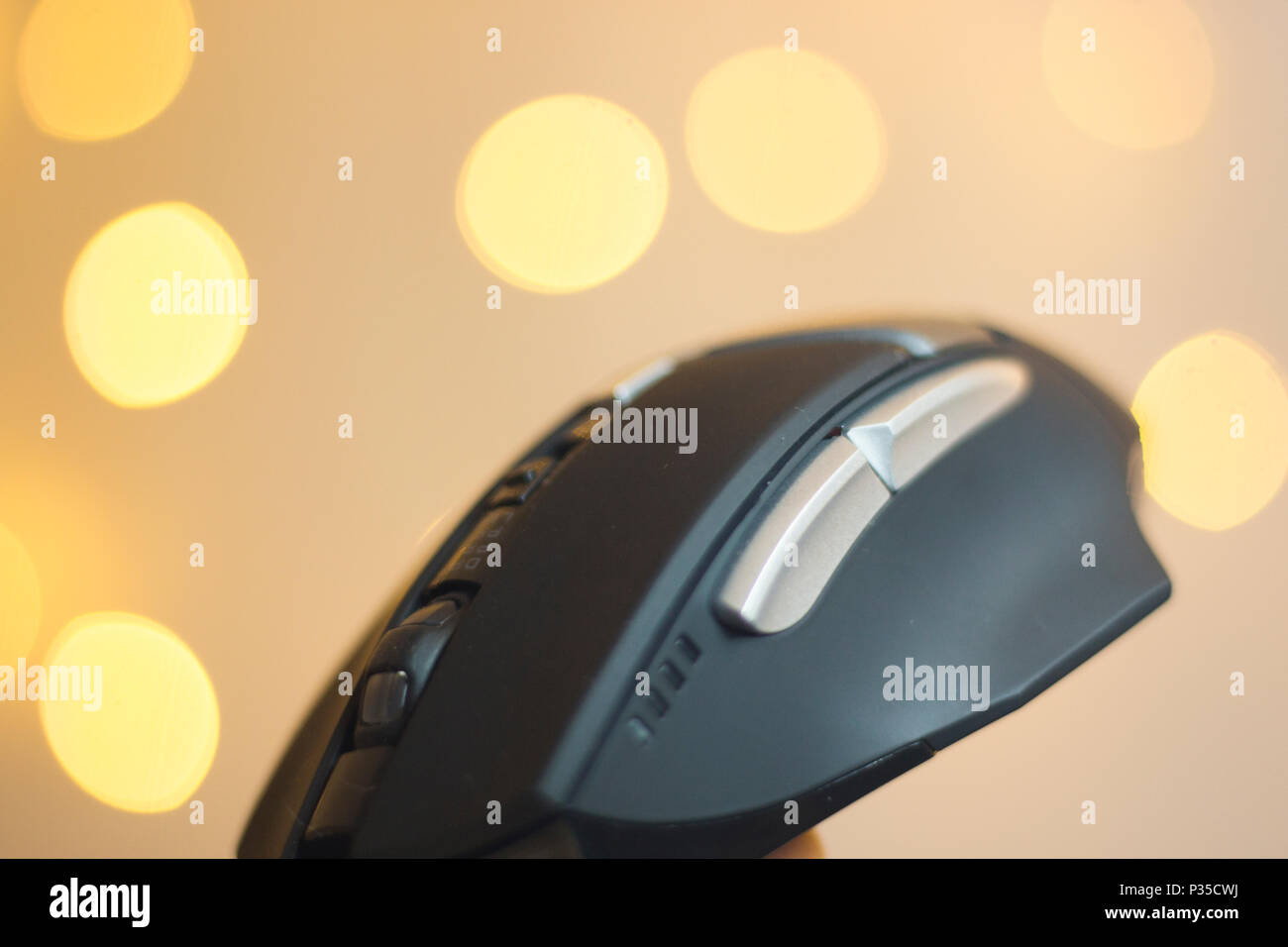 Plastic external computer modern gaming pc optical mouse Stock Photo ...