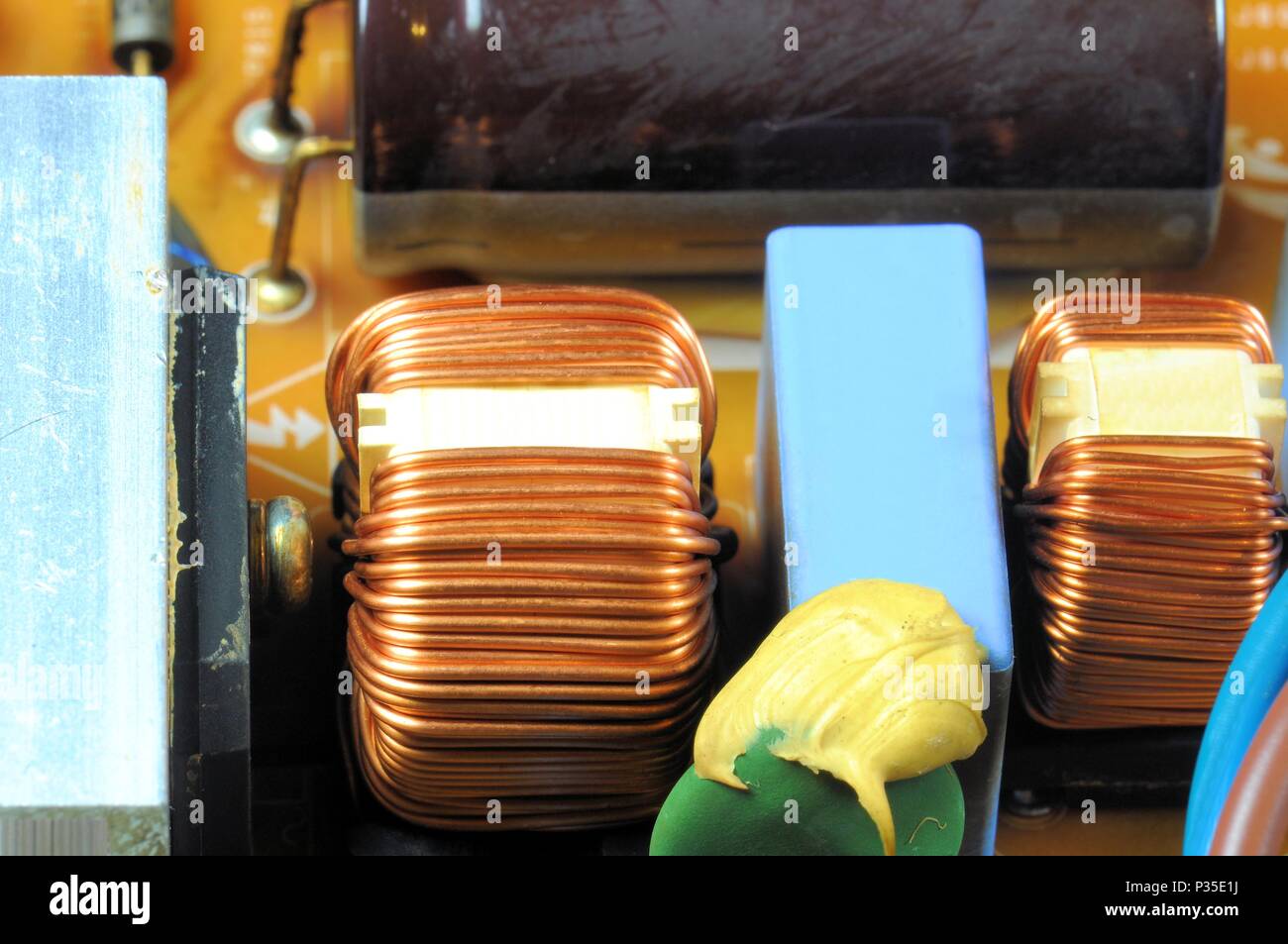 Electronic LCD TV Components Stock Photo Alamy