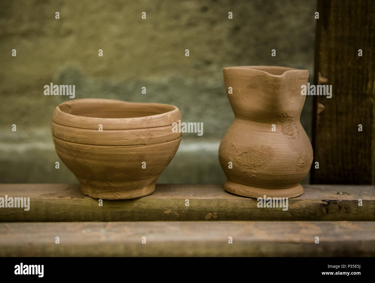 Artisan clay pots, traditional art detail Stock Photo Alamy