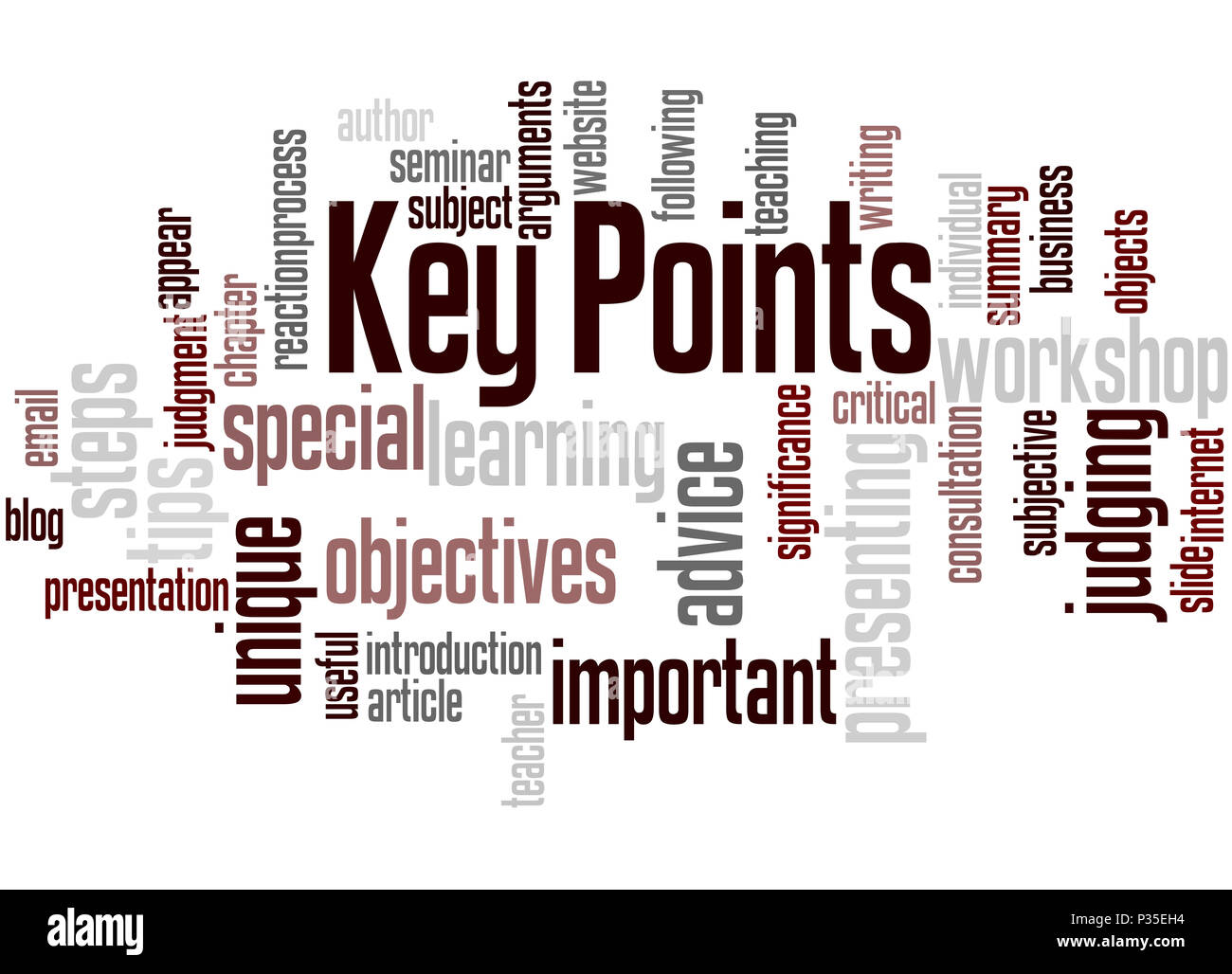 Key Points High Resolution Stock Photography and Images Alamy