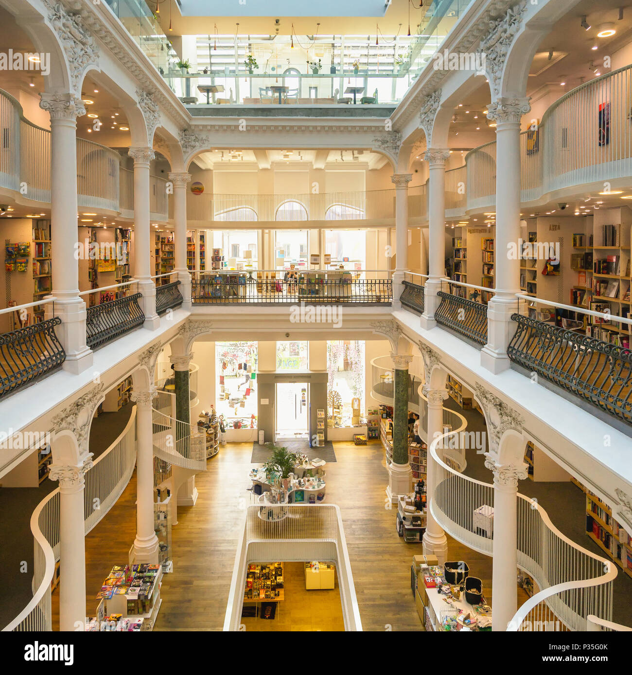 Bucharest, Romania - June 12, 2018: Interior of the Carturesti Carusel  bookshop, located in the old city center Lipscani - Buacharest Stock Photo  - Alamy