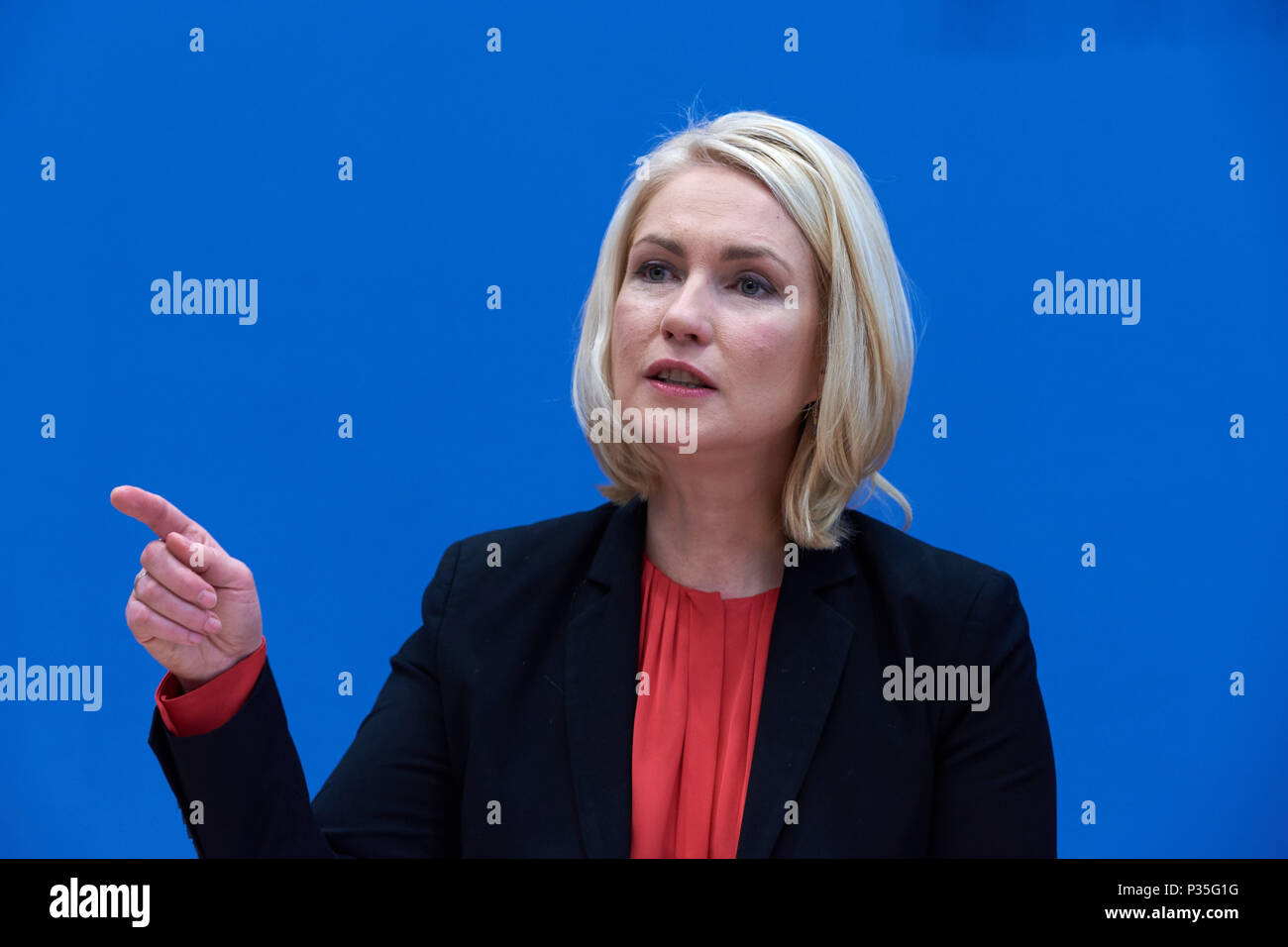Berlin, Germany, Manuela Schwesig, SPD, Federal Minister of the Family Stock Photo
