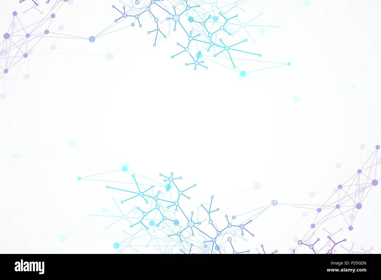 Scientific chemistry pattern. Structure molecule DNA research as ...