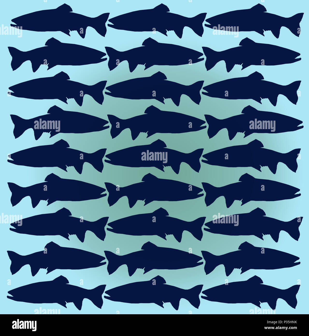Repeating Pattern Fish High Resolution Stock Photography and Images - Alamy