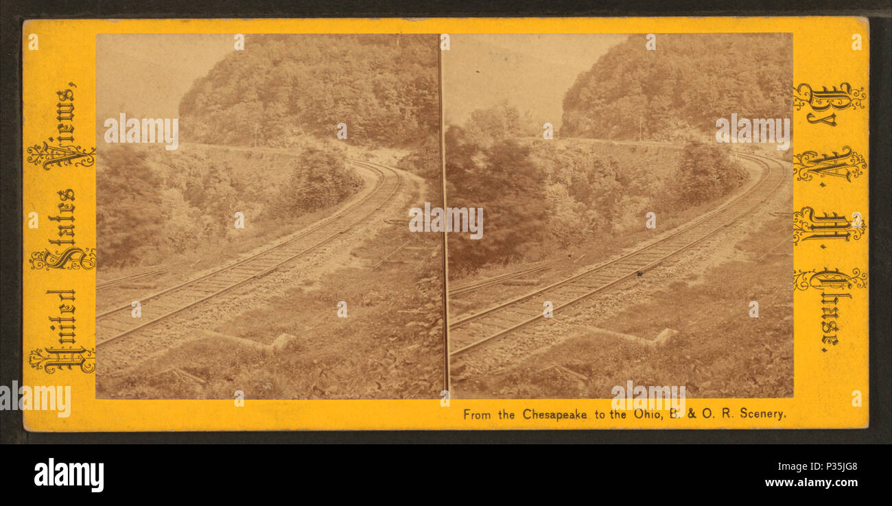 62 Cheat River, Valley and Mountains, by Chase, W. M. (William M.), 1818 - 9-1905 Stock Photo