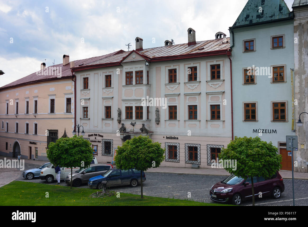 Kremnica (Kremnitz): Main square, museum of the mint in Slovakia Stock  Photo - Alamy