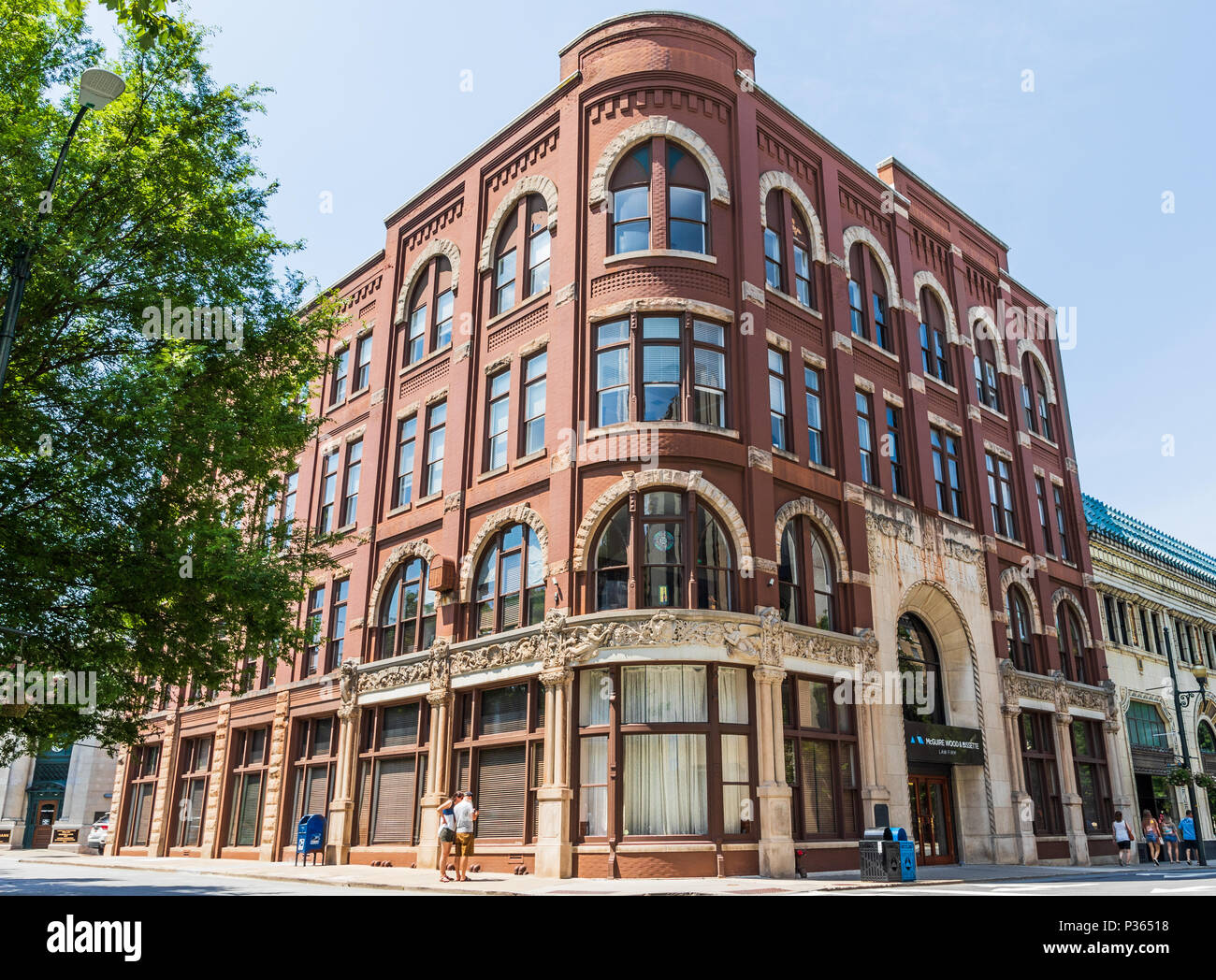 ASHEVILLE, NC, USA-10 JUNE 18: The Drhumor Building, 1895, is the ...
