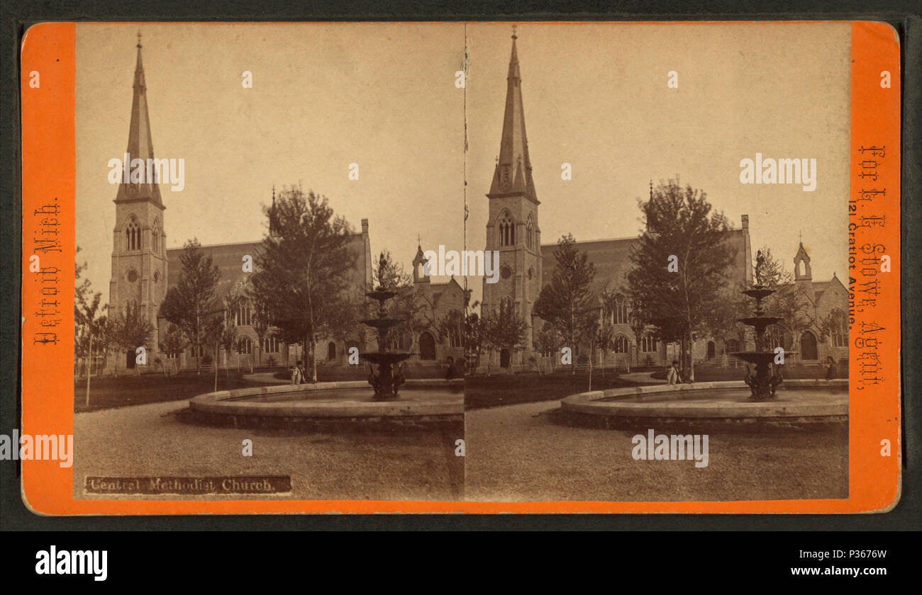 59 Central Methodist Church, from Robert N. Dennis collection of stereoscopic views 2 Stock Photo
