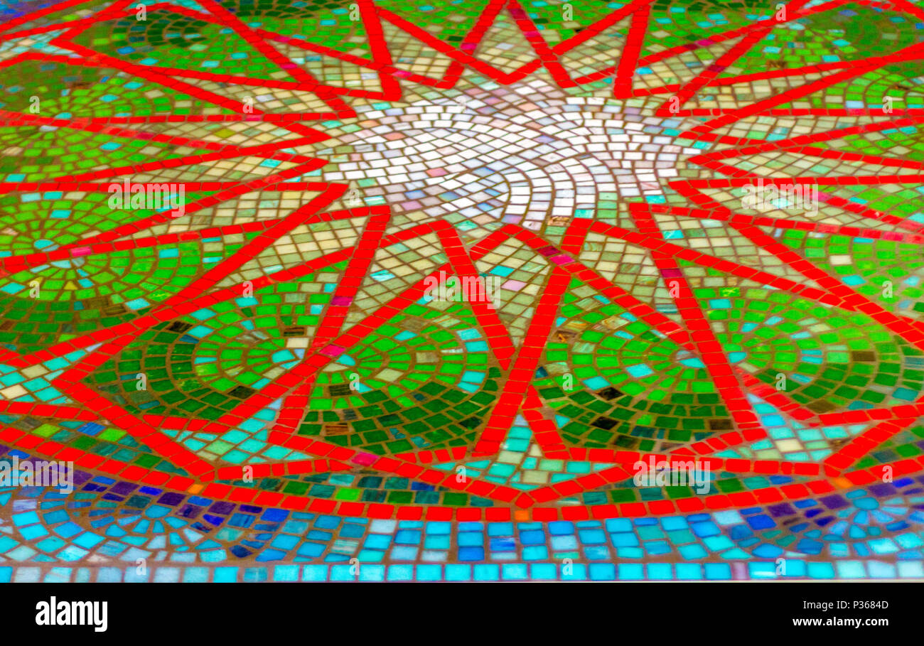 Red mosaic pattern hi-res stock photography and images - Alamy