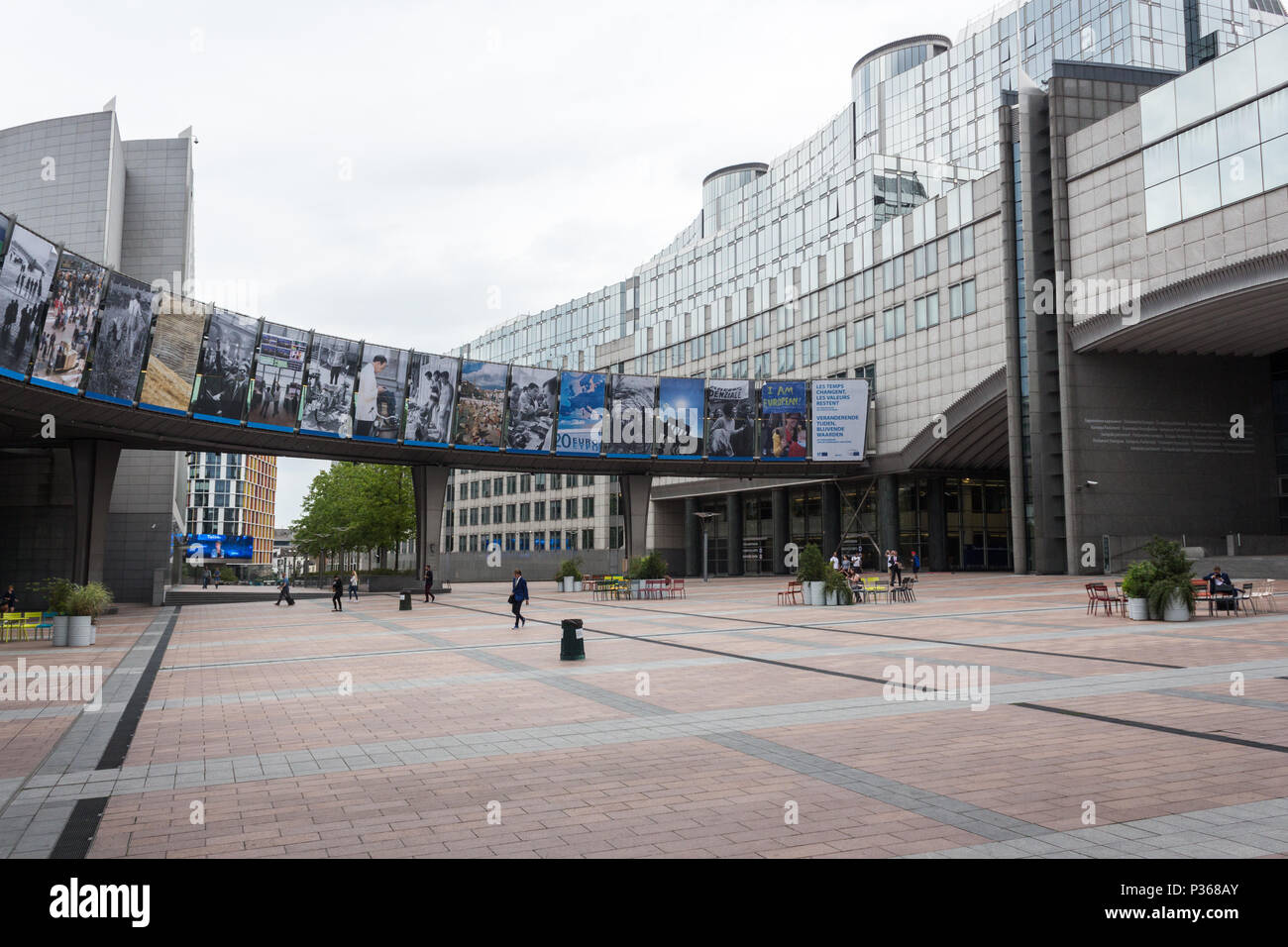 European Parliament Brussels Belgium Stock Photo
