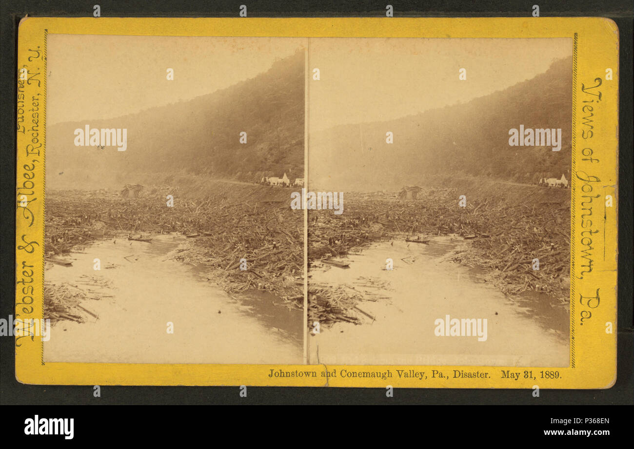 Webster Pa 8 (Ruins) from the bridge, Johnstown, Pa, by Webster & Albee Stock ...