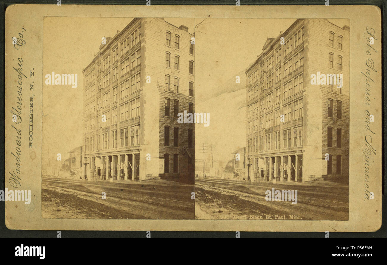 77 Court block, St. Paul, Minn, by Woodward Stereoscopic Co. Stock Photo