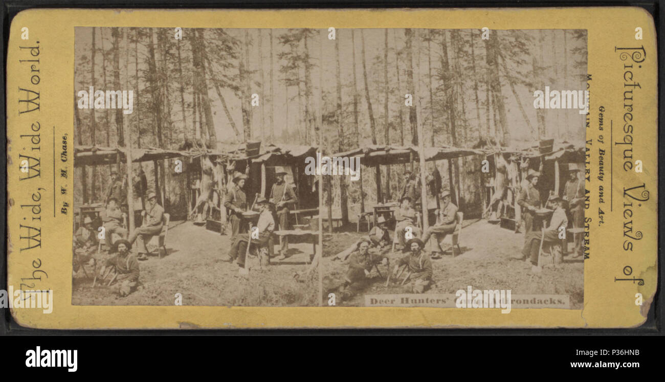 83 Deer Hunters Camp Adirondacks By Chase W M William M 1818 