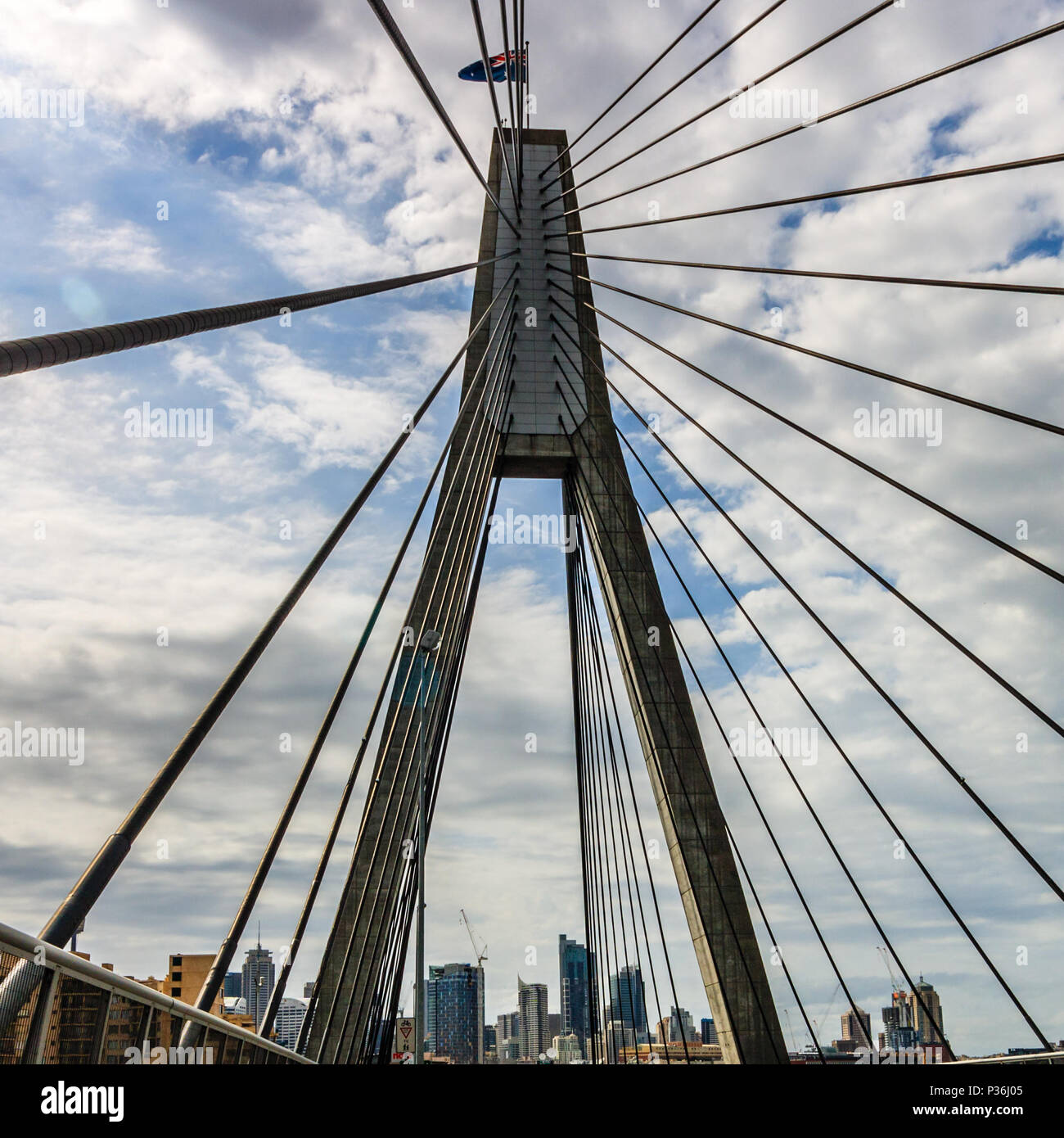 Australia - Sydney 2017. Travel photo Anzac Bridge. Photo taken on a