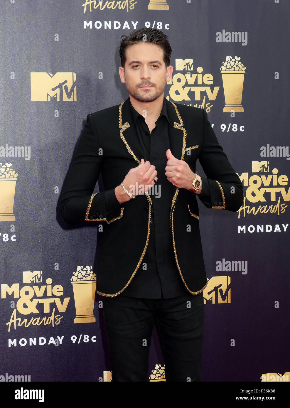 G-Eazy attending the 2018 MTV Movie and TV Awards held at the Barker ...