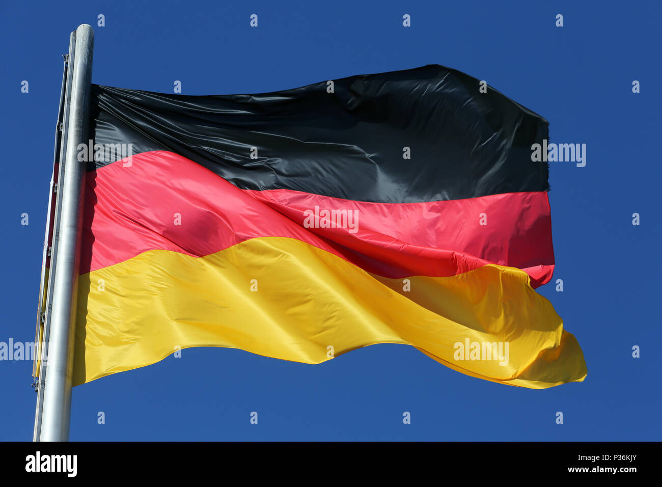 Berlin, Germany, Germany flag Stock Photo