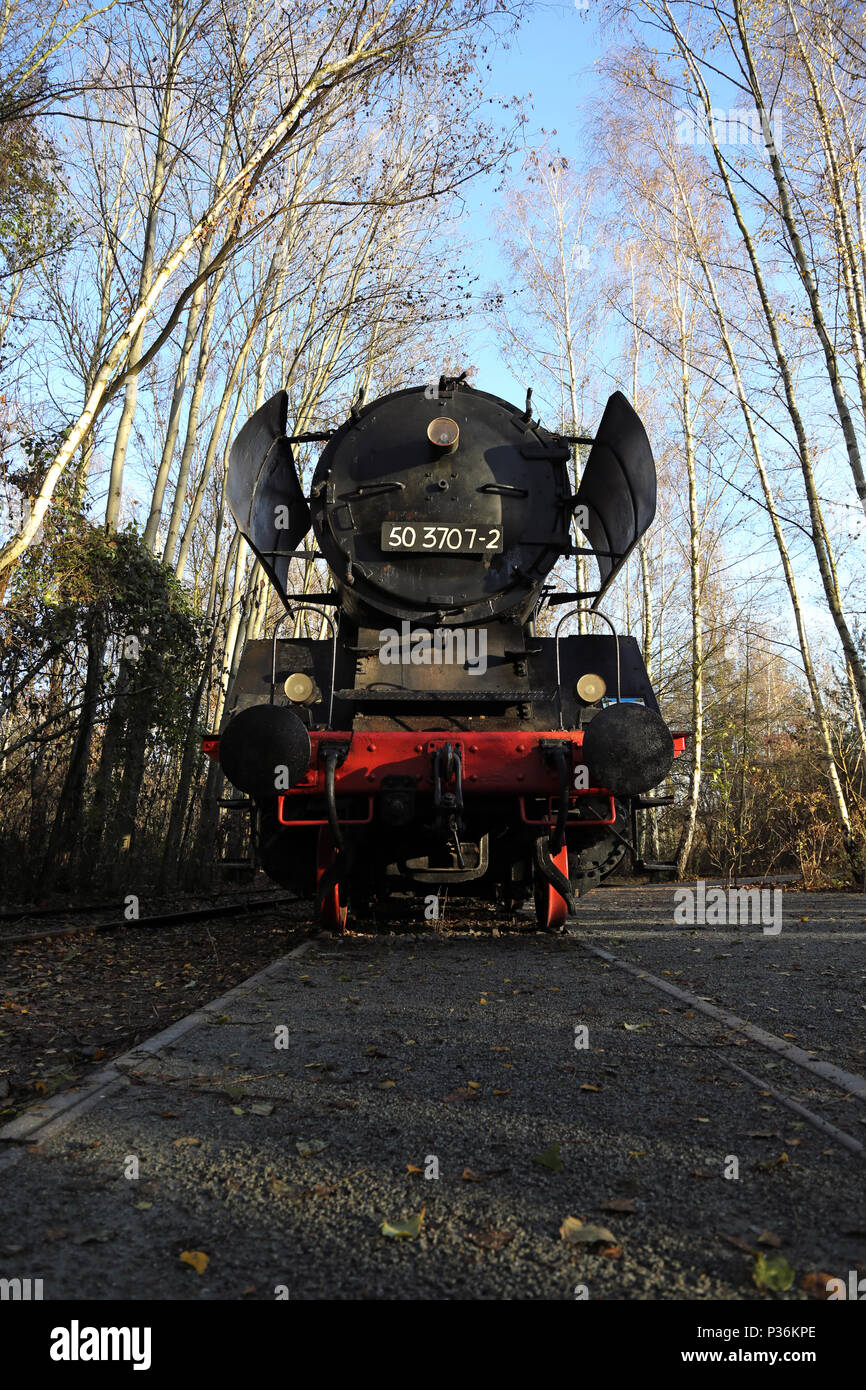 Berlin, Germany, cargo locomotive class 50 Stock Photo