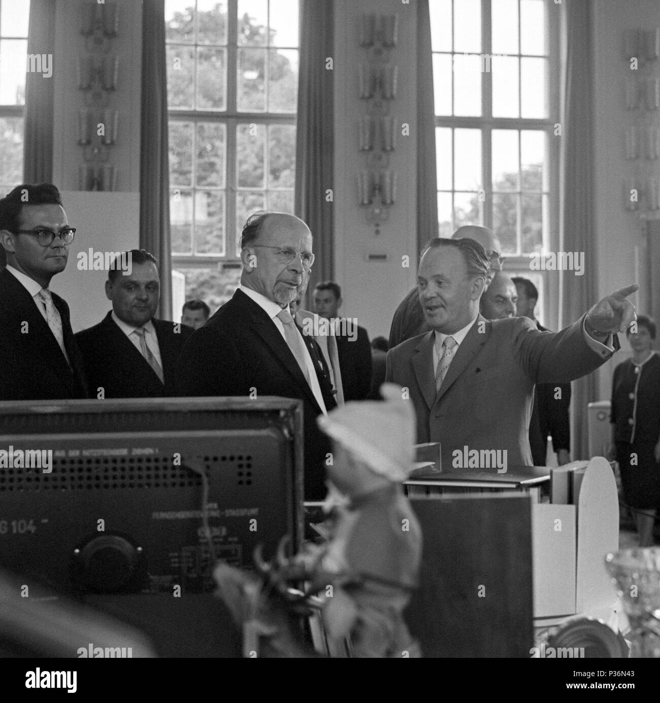 Berlin, GDR, Walter Ulbricht (second from right), State Council Chairman of the GDR Stock Photo
