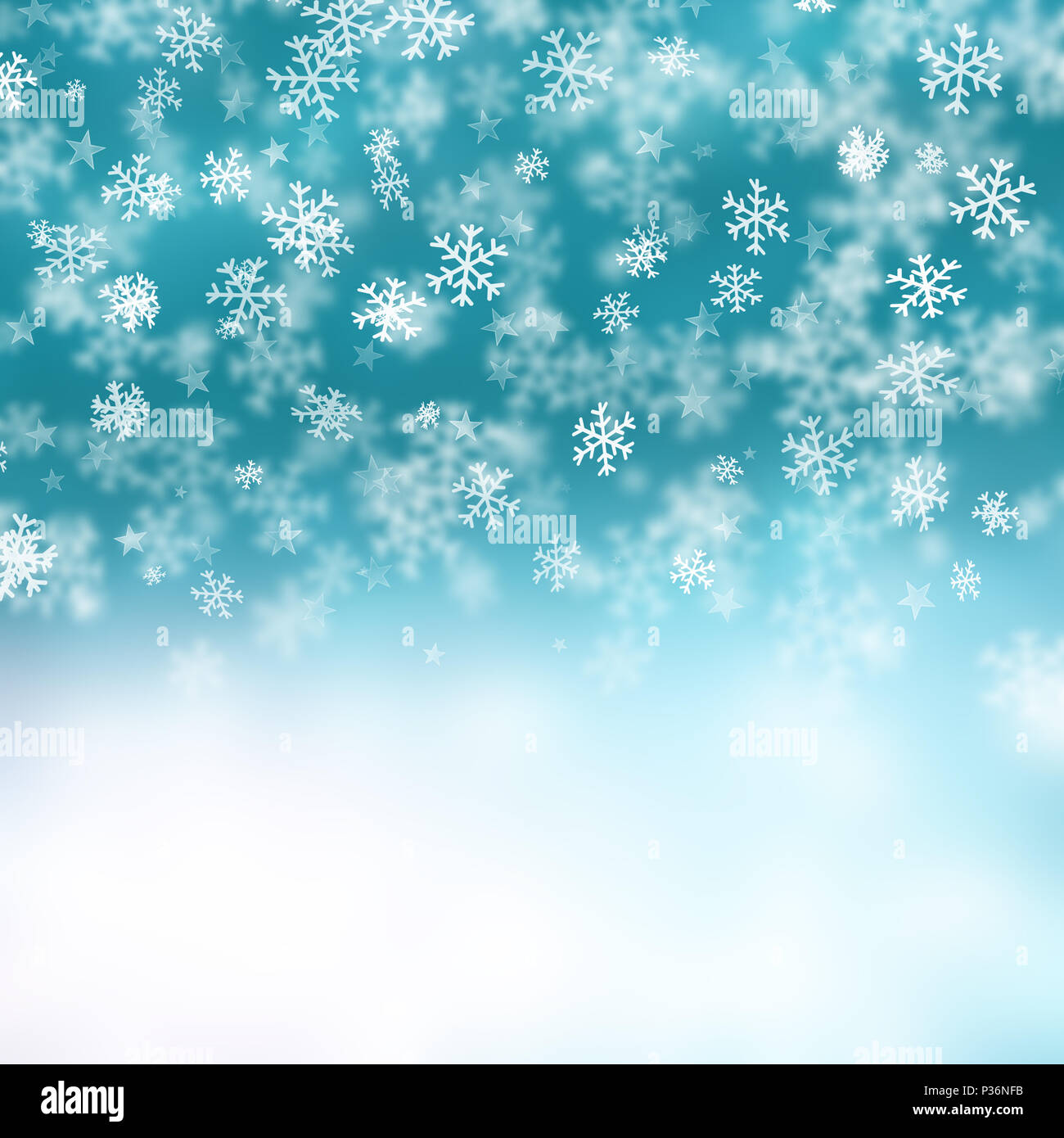 Christmas background of snowflakes and stars Stock Photo - Alamy