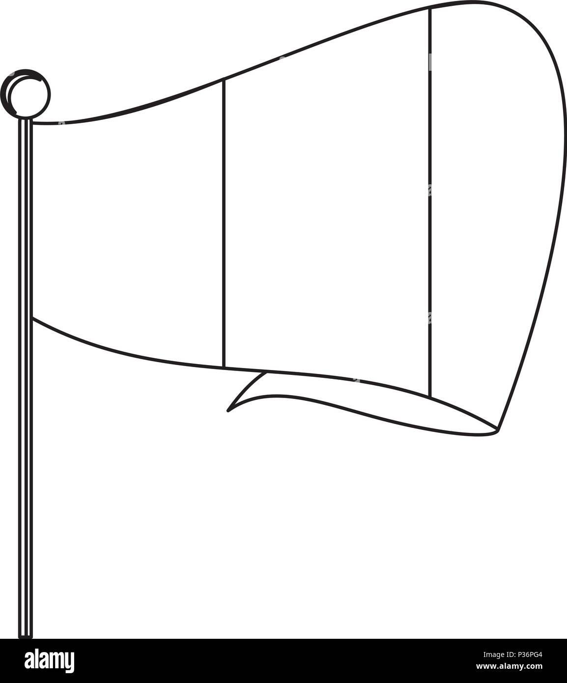 ireland flag icon over white background, vector illustration Stock Vector