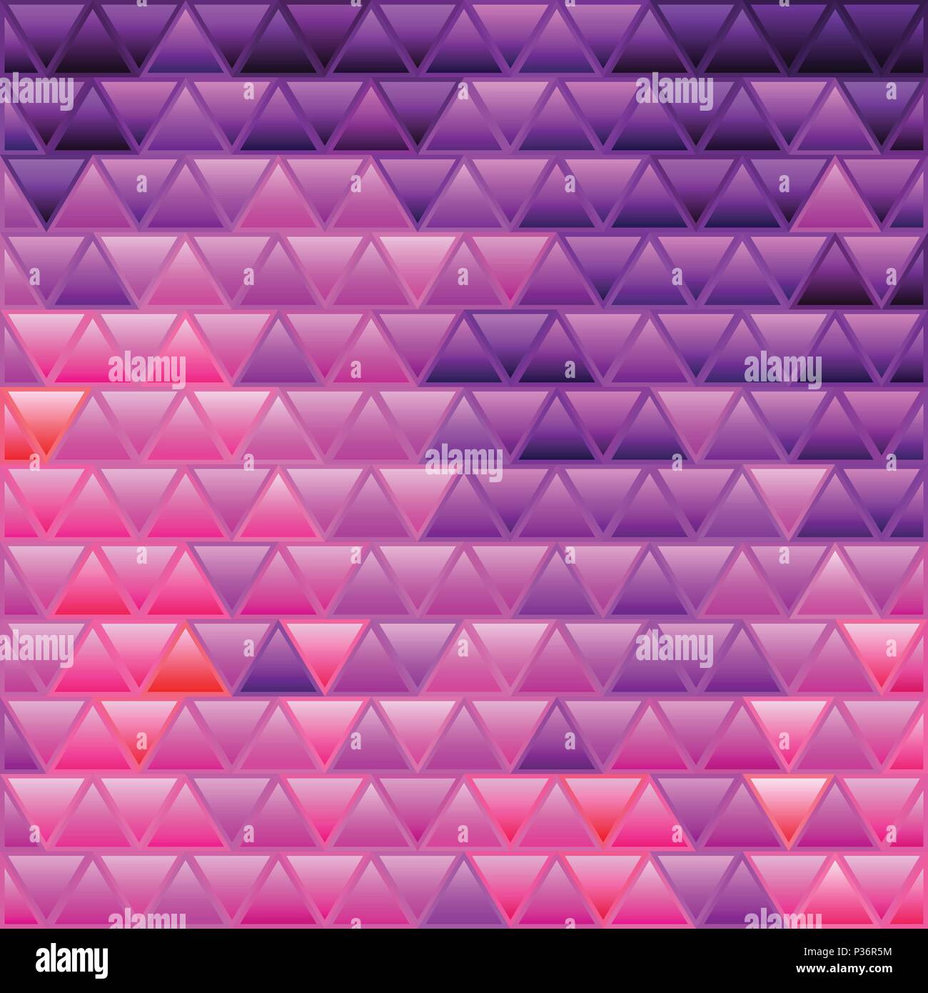 abstract vector stained-glass triangle mosaic background - purple and ...