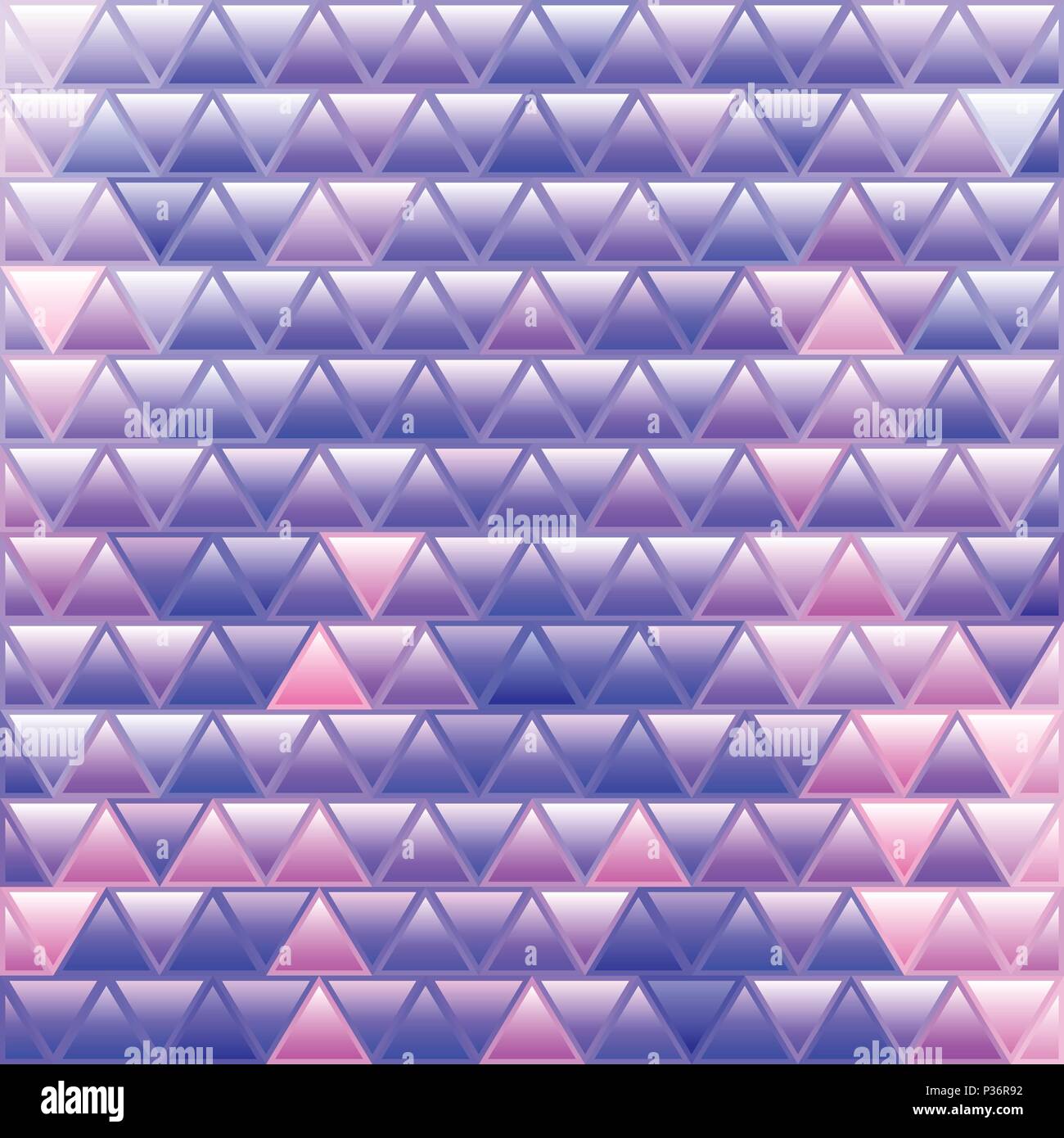 abstract vector stained-glass triangle mosaic background - purple and ...