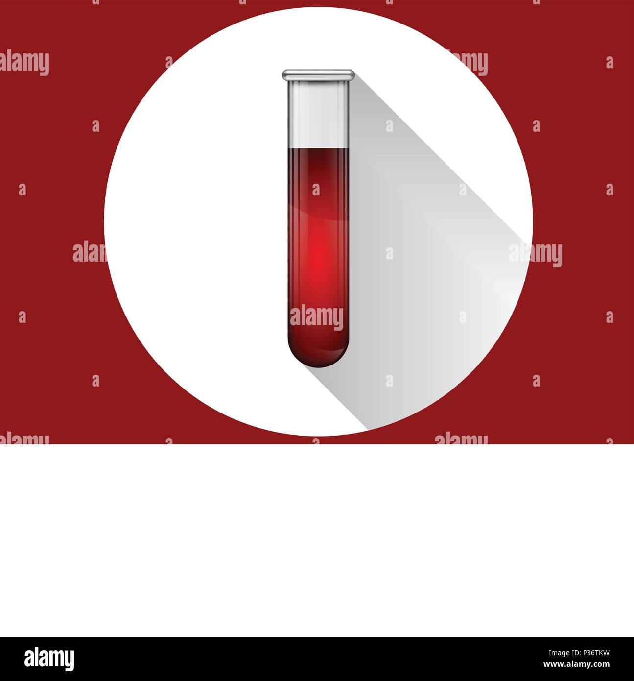 vector test tubes filled with blood Stock Vector