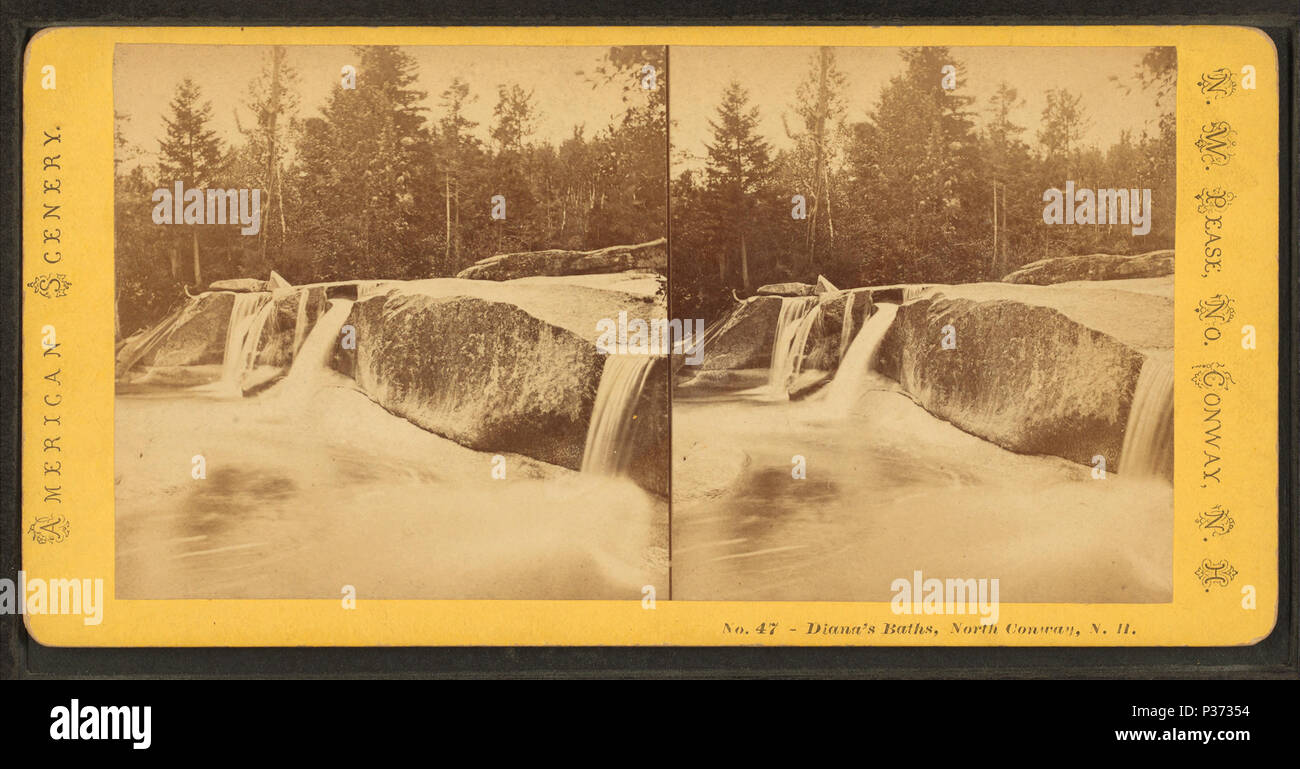 85 Diana's Baths, North Conway, N.H, by Pease, N. W. (Nathan W.), 1836