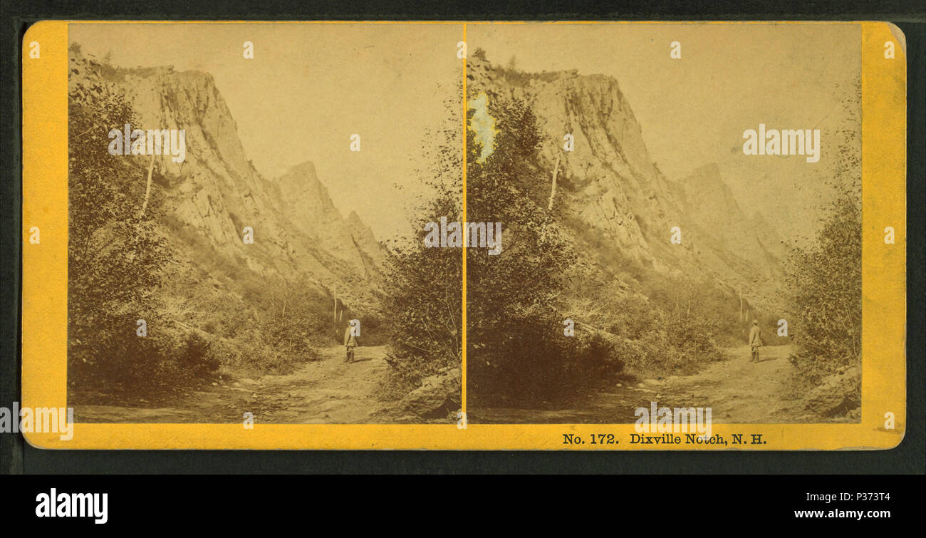 87 Dixville Notch, N.H, from Robert N. Dennis collection of stereoscopic views Stock Photo