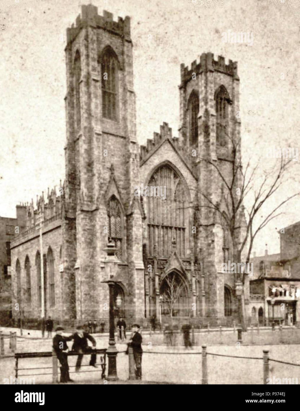 . Dr. Hutton's Church, University Place. between circa 1858 and circa 1879 (According to Appleton's illustrated hand-book of American travel] (1860), a 'Dr. Hutton' led a Dutch Reformed congregation on 'Washington Square'. This church was built in 1837, per History of the city of New York: its origin, rise and progress, Volume 3 (1896), and Dr. Manolus S. Hutton retired from it c.1897, per 'A Mysterious Burglary' New York Times (August 20, 1879).). unknown, cropped by Beyond My Ken (talk) 08:21, 18 November 2010 (UTC) 88 Dr. Hutton's Church, University Place, from Robert N. Dennis collection o Stock Photo