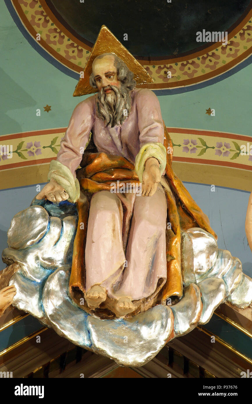 God the Father, statue on the main altar in the Parish Church