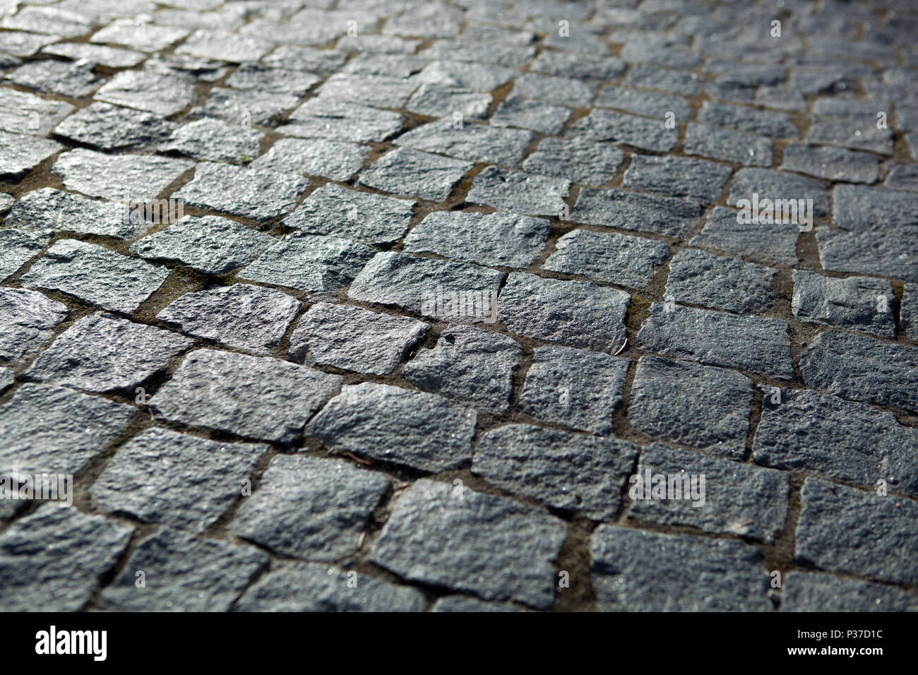 Abstract background of old cobblestone pavement close up Stock Photo ...