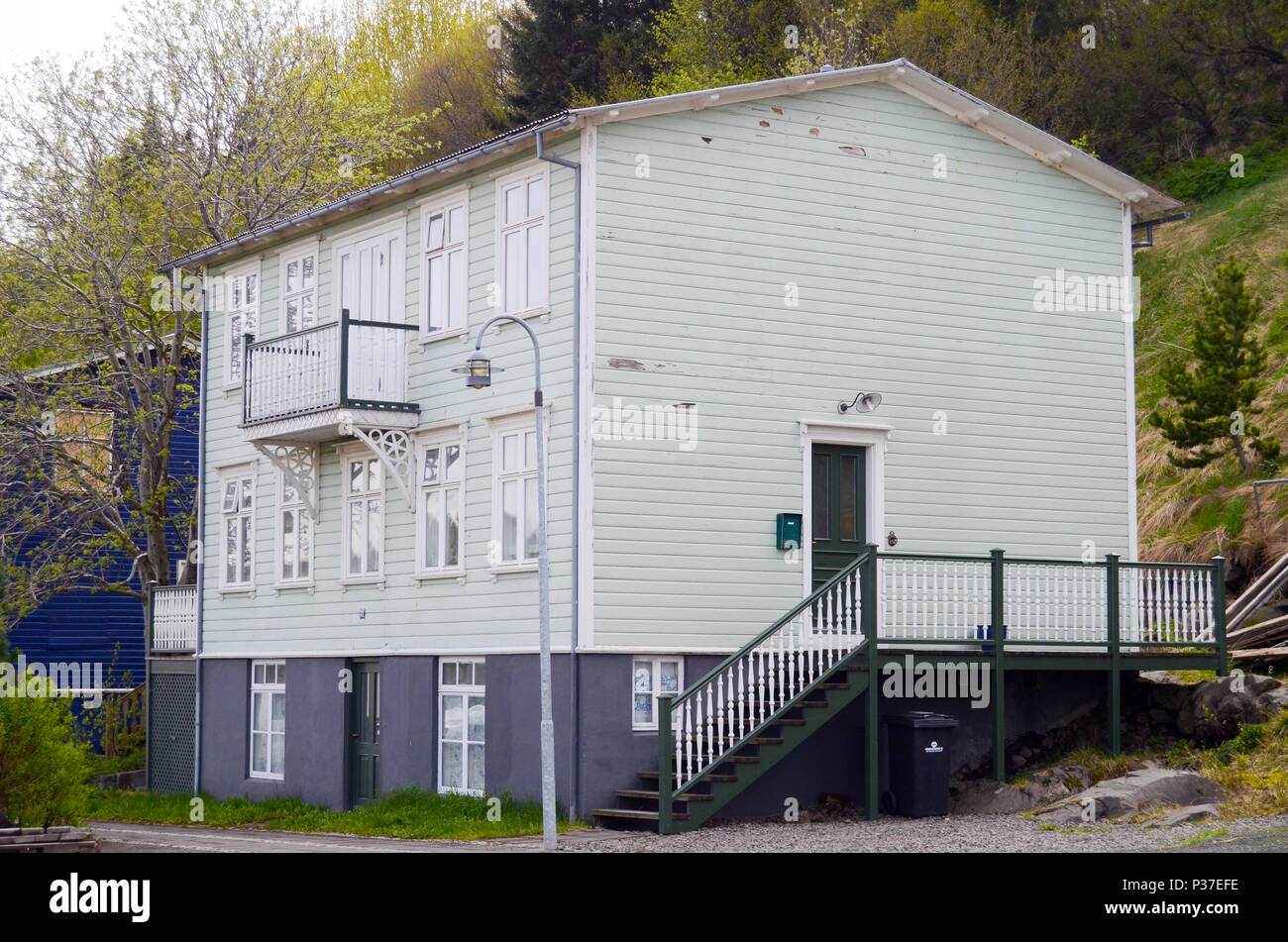House in Akureyri, Iceland Stock Photo