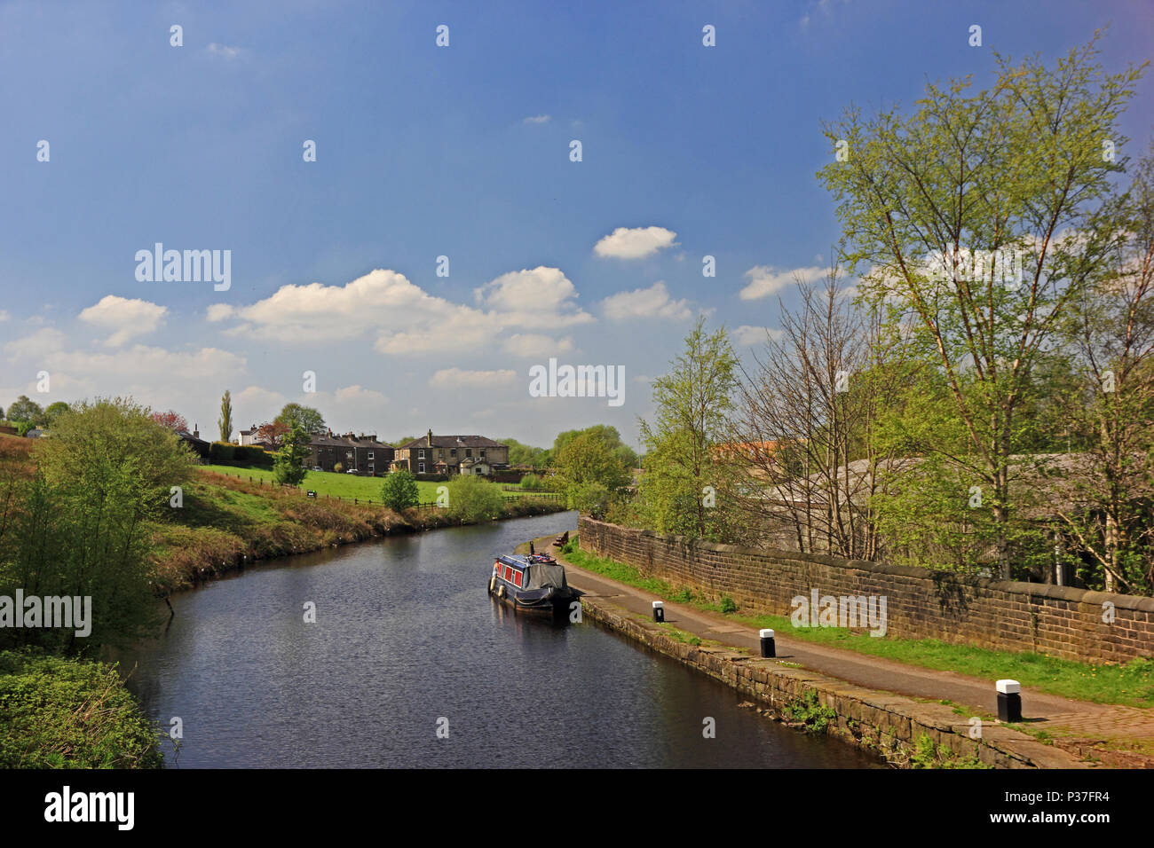 Rochdale Canal, Littleborough, Lancashire Stock Photo