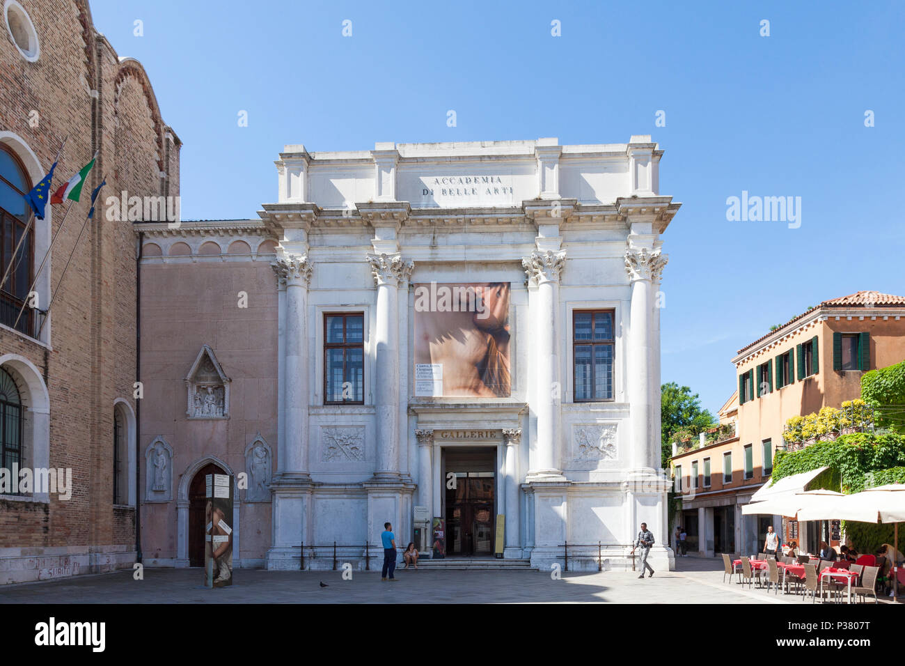 Gallerie dell'Accademia (Accademia  Gallery), Campo della Carita,  Dorsoduro, Venice, Veneto, Italy, a pre 19thC  Art Museum in Scuola della Carita Stock Photo