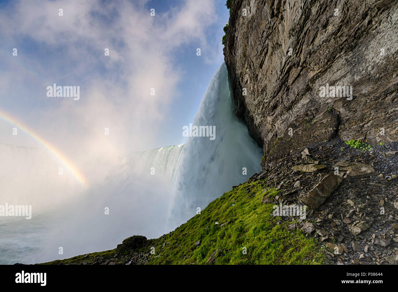 Famous waterfall, Niagara falls in Canada, Ontario Stock Photo