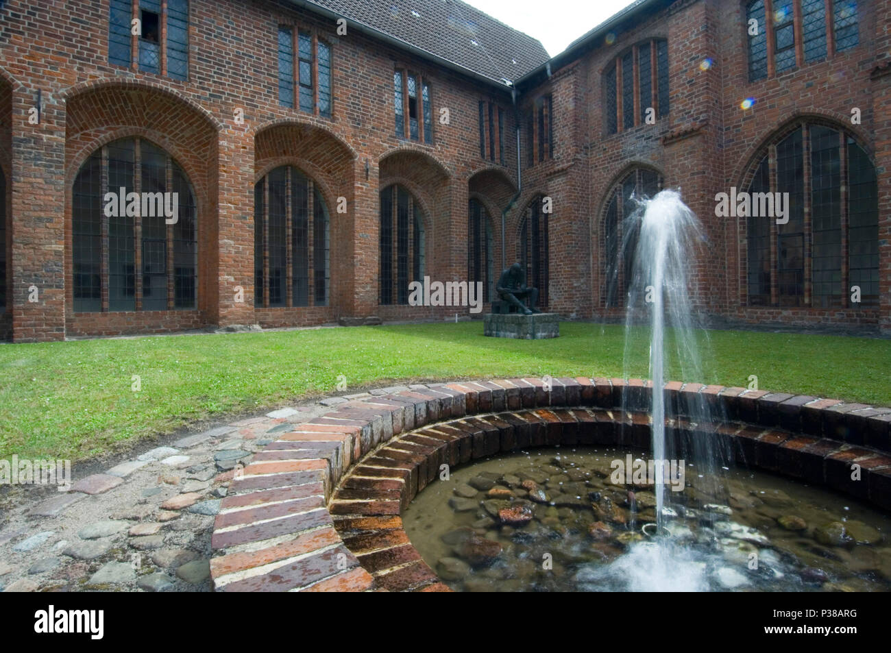 Stralsund, Germany, courtyard of St. John's Abbey Stock Photo