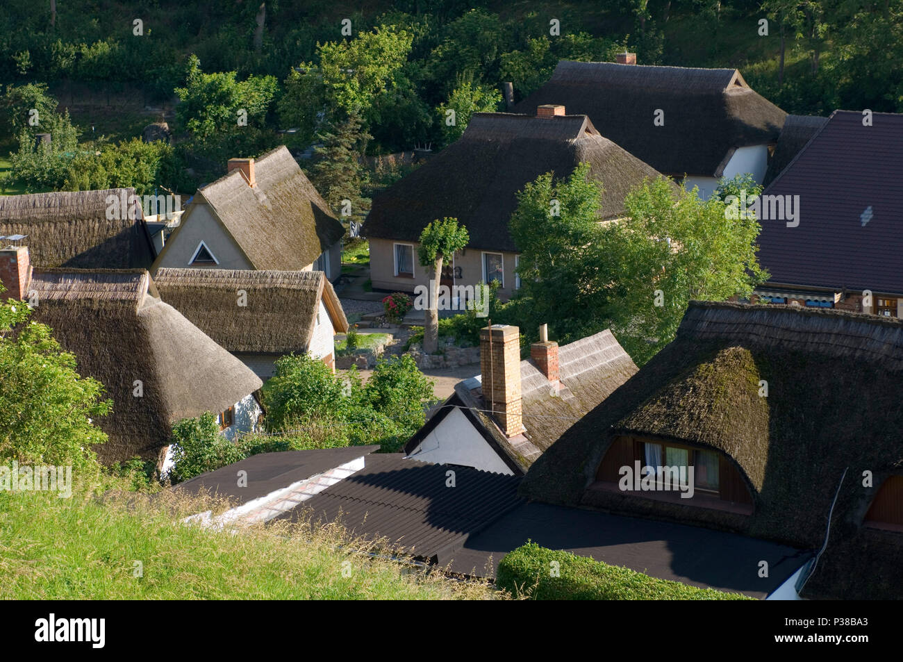 Vitt, Germany, houses in the fishing village Vitt Stock Photo - Alamy